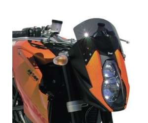 HIGH SCREEN + 10 CM (TOTAL HEIGHT 20 CM) ERMAX FOR 990 SUPER DUKE 2006 (+ FIT KIT )CLEAR 