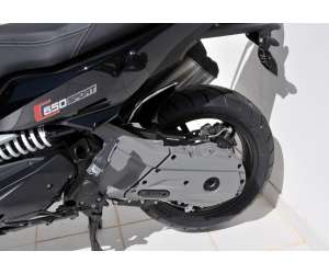 PARAFANGO  POSTERIORE ERMAX FOR SCOOTER C 650 SPORT 2016 SILVER CARBON LOOK 