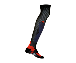 Calze moto tecniche sportive invernali compression offroad nere e arancioni XTECH taglia 35 - 38