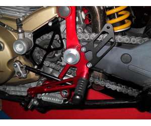  Adjustable rearsets 4RACING for DUCATI  HYPERMOTARD 1100   