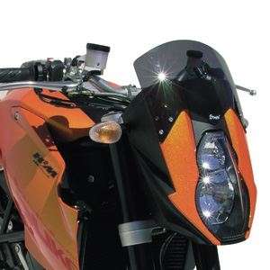HIGH SCREEN + 10 CM (TOTAL HEIGHT 20 CM) ERMAX FOR 990 SUPER DUKE 2006 (+ FIT KIT )CLEAR 