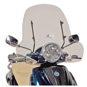 Cupolino parabrezza  per PIAGGIO Beverly 500  2003 - 2004 - 2005 - 2006 - 2007   Fabbricato da Kappa colore trasparente codice prodotto 103AK