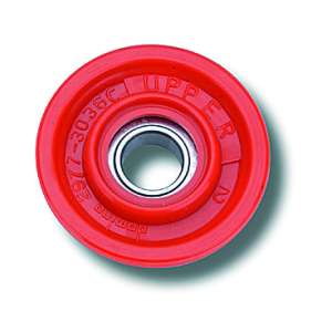 Carrucola in tecnopolimero Domino rosso cross enduro offroad con cuscinetto a sfere per comandi gas 2207.91