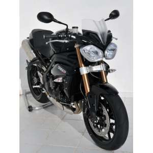 NOSE FAIRING 21 CM ERMAX FOR SPEED TRIPLE 1050 2013 SATIN GREY (MATT GRAPHITE )WITH LIGHT BLACK SCREEN 