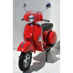 PARE BRISE ERMAX SPORTIVO 45 CM FOR VESPA (LIGHT SMALL MODEL) PX 125 2011/2015 + FIXATIONS CHROMEE SMOKED 