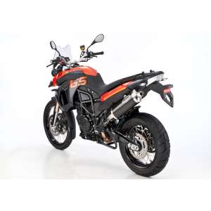 Scarico BMW F 650 GS anno  2008 - 2009 - 2010 - 2011 - 2012   terminale di scarico HURRIC Rac 1 Slip on in carbonio colore carbonio