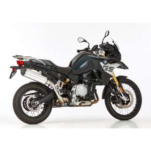 Scarico BMW F 750 GS 2018.  SHARK DSX-5 Slip on terminale di scarico Alluminio lucidato/silenziatore acciaio inossidabile nero opaco rivestito colore argento