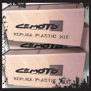 Kit plastiche   ARGENTO cross enduro cemoto per  KTM EXC 1998/2000 EXCF 1998/2000     