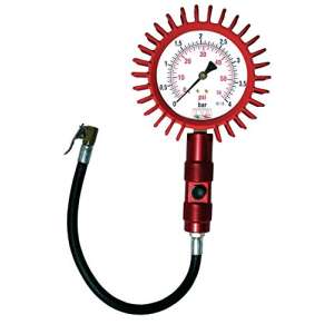 Professional pressure gauge by TVR 100 mm RED